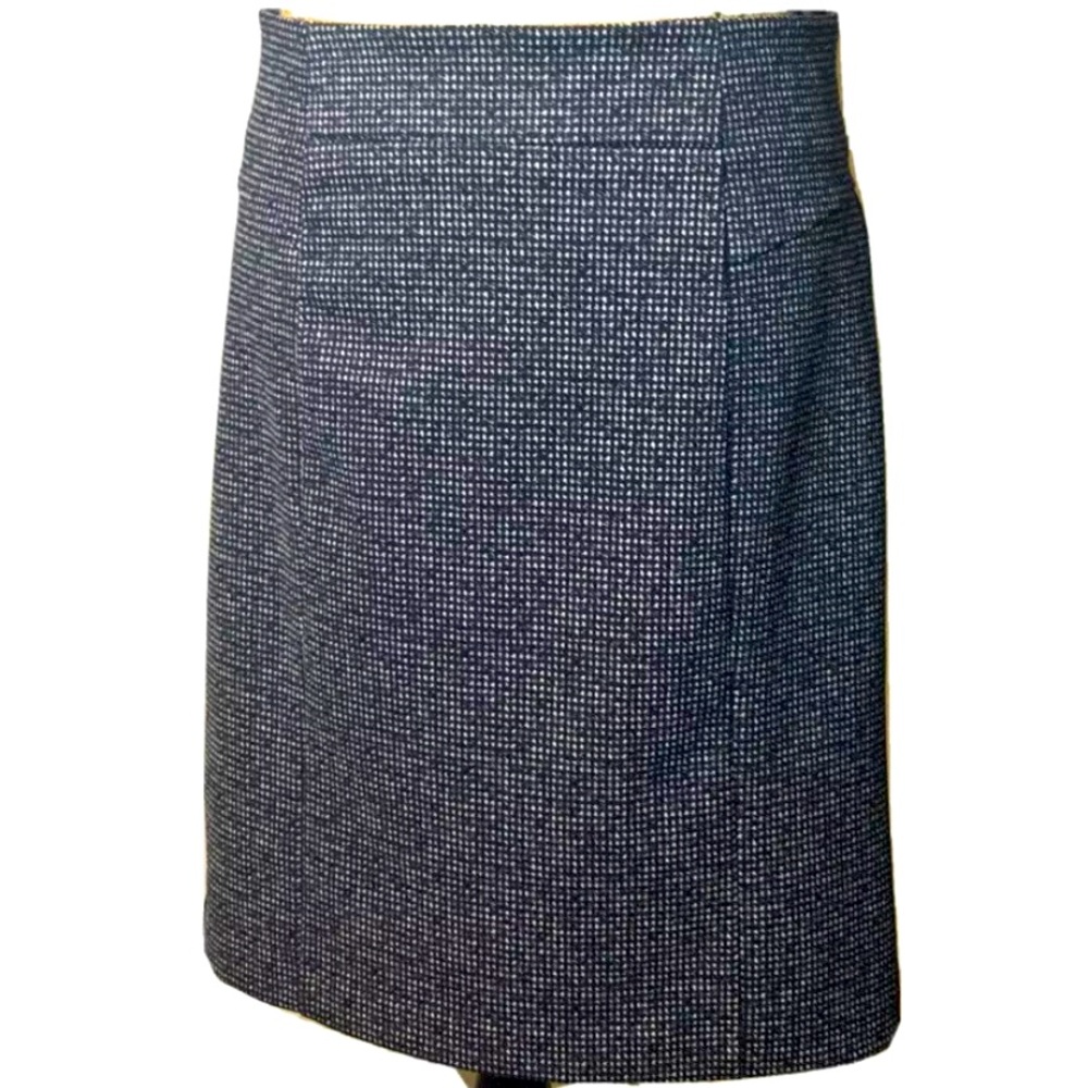 Michael Kors Signature Gold Zip Skirt Black SZ M